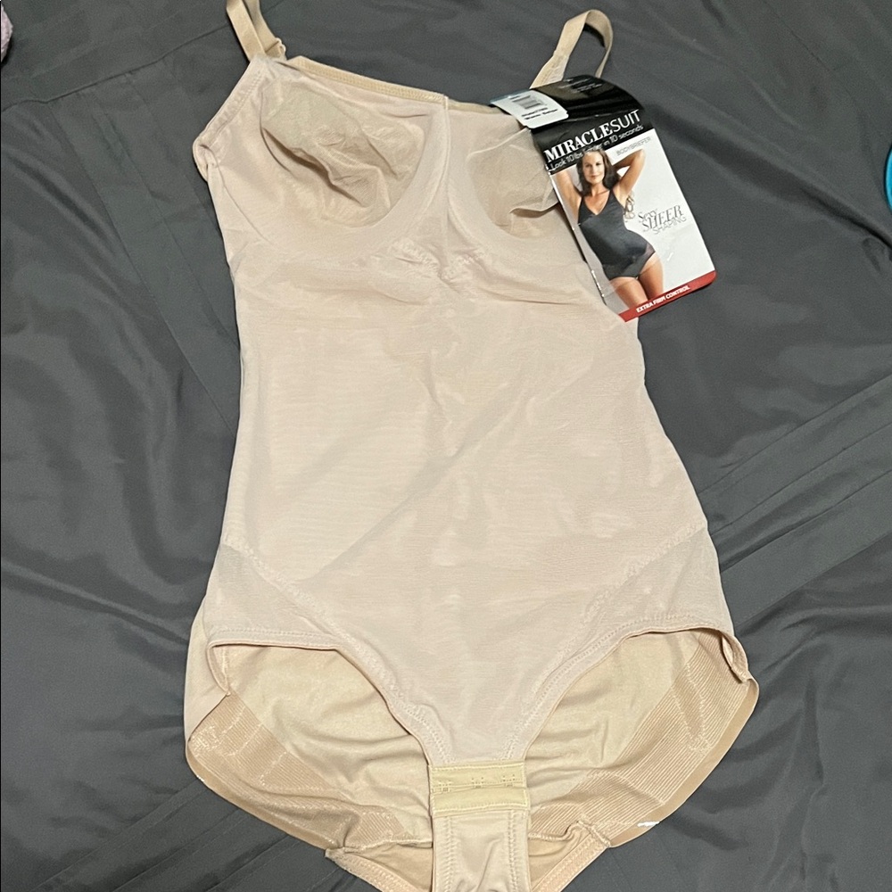 Miraclesuit Women's Beige Shapewear Bodysuit